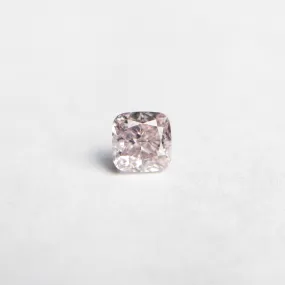 0.26ct 3.42x3.37x2.43mm GIA SI1 Fancy Purplish Pink Cushion Brilliant  24102-01