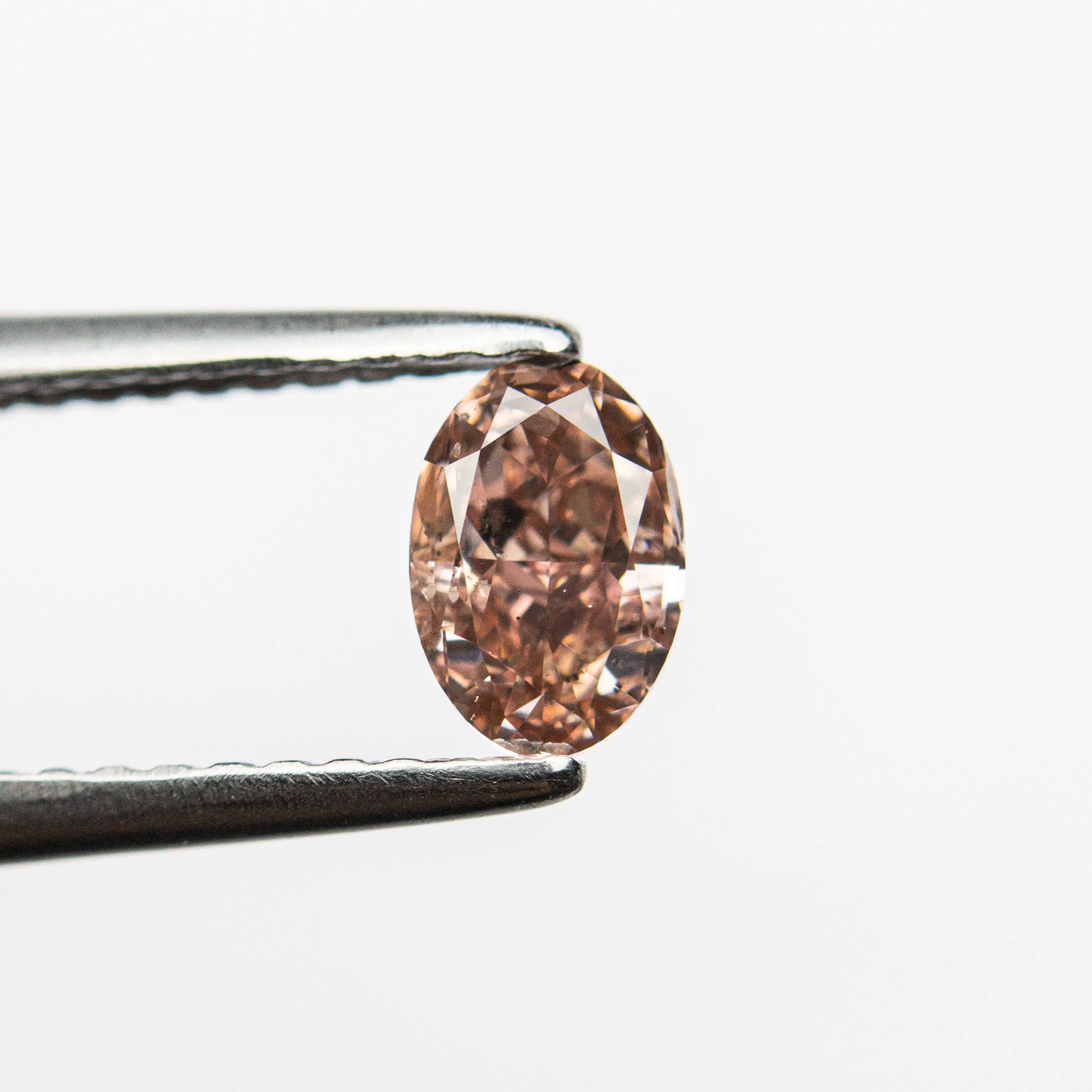 0.50ct 5.89x3.98x2.71mm GIA SI2 Fancy Deep Brownish Orangy Pink Oval Brilliant  24163-01