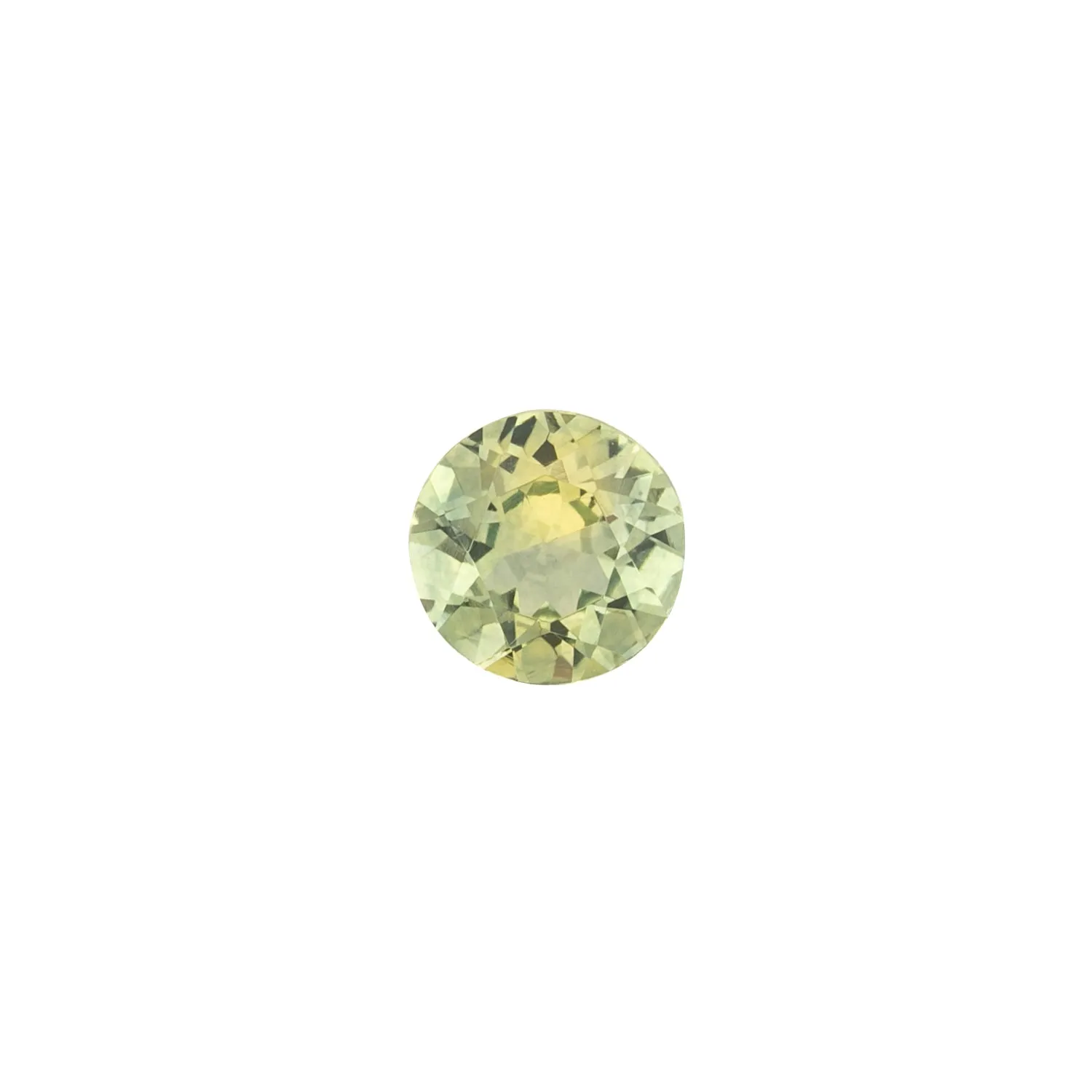 0.91ct Round Cut Green Yellow Montana Sapphire SR323