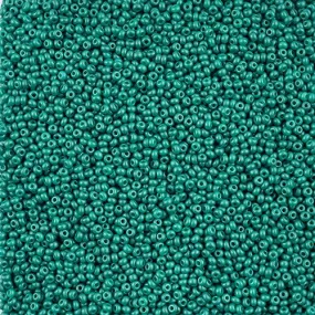 10-42116, Czech 22g PermaLux Dyed Sea Green