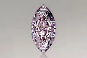 1.00 Carat Marquise Pink Lab Diamond