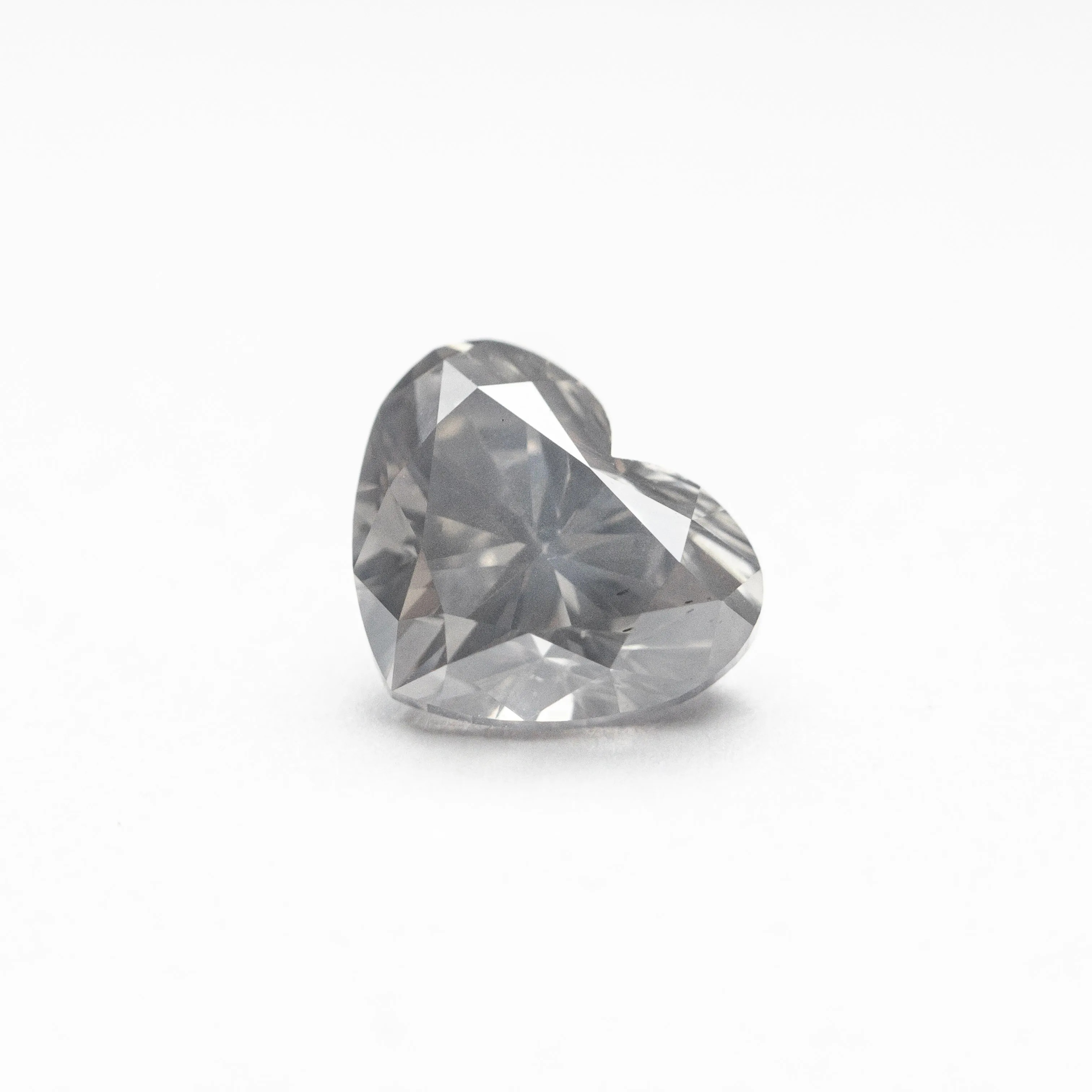 1.00ct 6.84x5.60x3.93mm SI1 Fancy Grey Heart Brilliant 21593-07