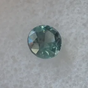 1.18 CTS. ROUND DIAMOND CUT MONTANA BLUE GREEN SAPPHIRE