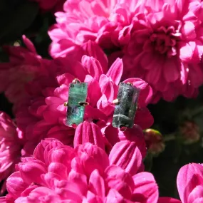 14k Blue Tourmaline Studs