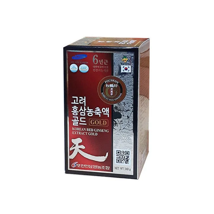 2 Bottles POCHEON Korean Red ginseng Extract Gold 240g Health supplements blood flow memory antioxidant immunity fatigue improve