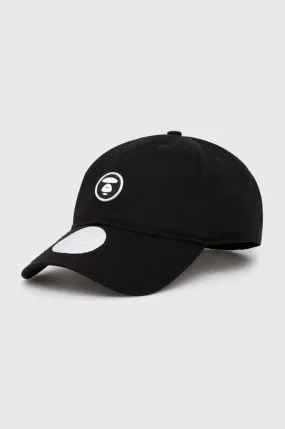 AAPE cotton baseball cap black color AAPCPM4865XXM