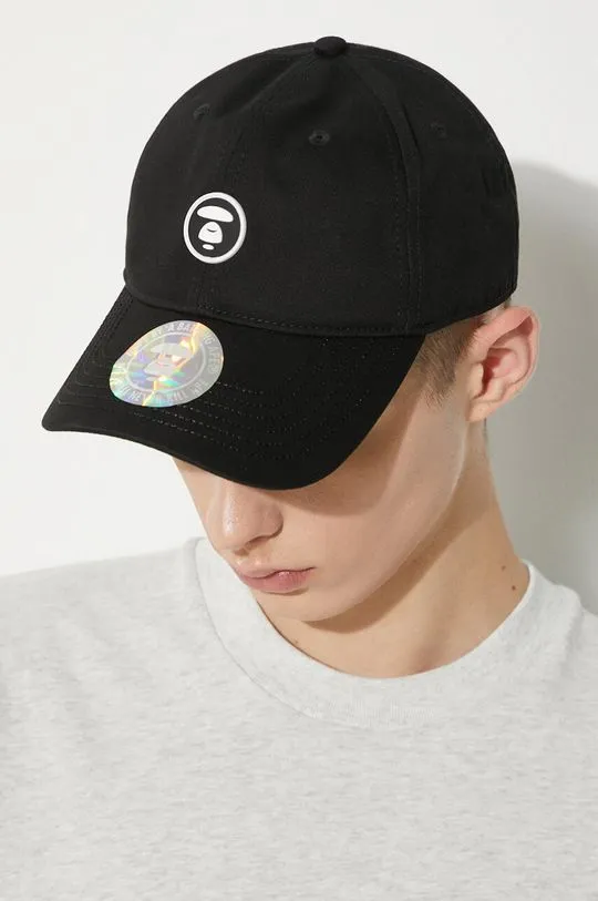 AAPE cotton baseball cap black color AAPCPM4865XXM