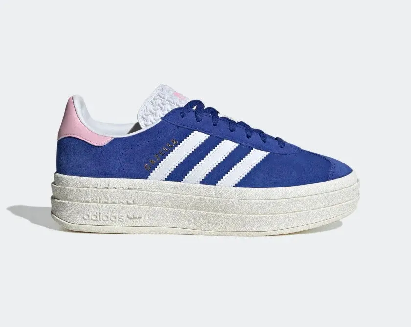 Adidas Gazelle Bold True Pink Semi Lucid Blue Core White HQ6894