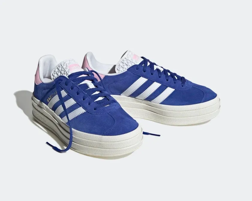 Adidas Gazelle Bold True Pink Semi Lucid Blue Core White HQ6894