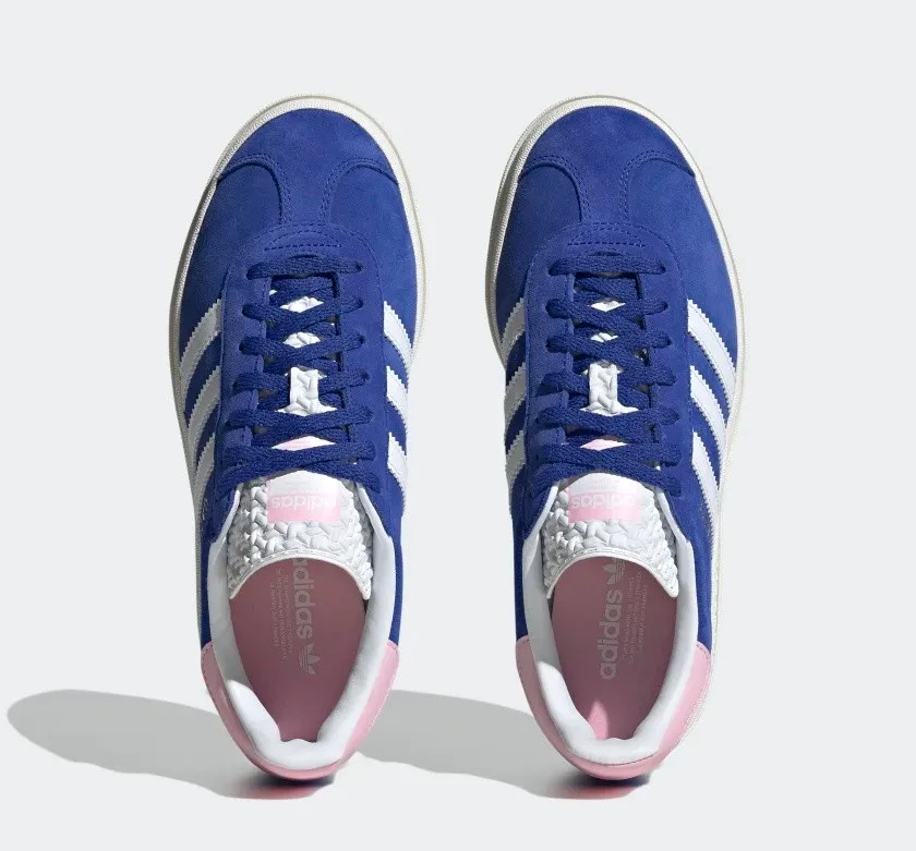 Adidas Gazelle Bold True Pink Semi Lucid Blue Core White HQ6894