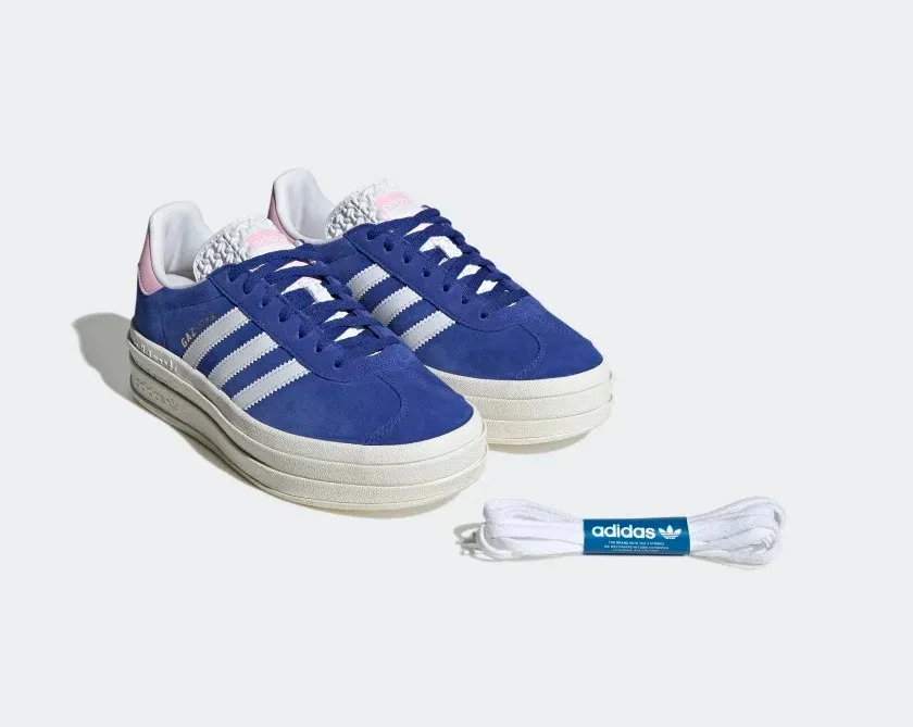 Adidas Gazelle Bold True Pink Semi Lucid Blue Core White HQ6894