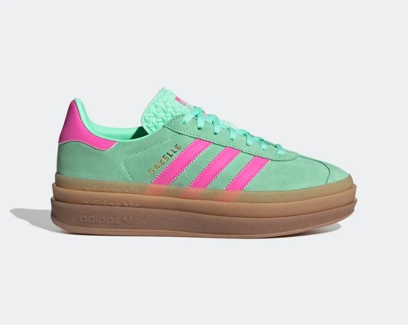 Adidas Originals Gazelle Bold Pulse Mint Screaming Pink Gum M2 H06125