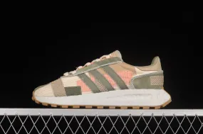 Adidas Originals Retropy E5 Olive Green Brown Pink Shoes GX6362