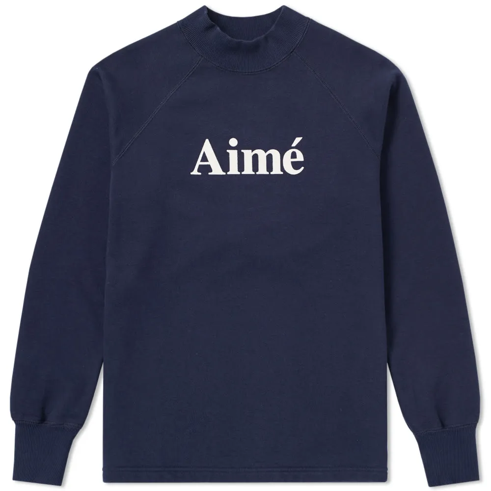 Aimé Leon Dore Mockneck SweatshirtMidnight Navy