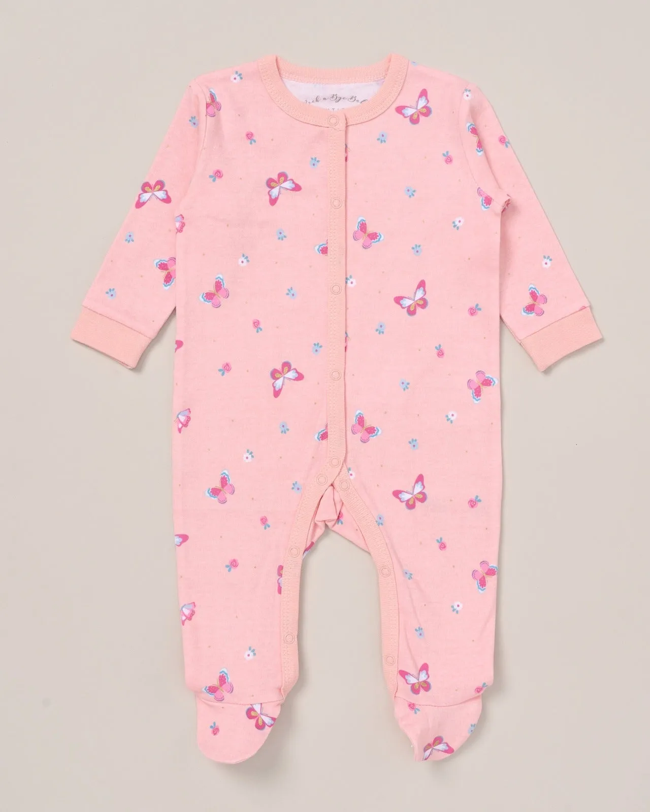 Baby Girl 5 Piece Multi Print Layette Set - Pink