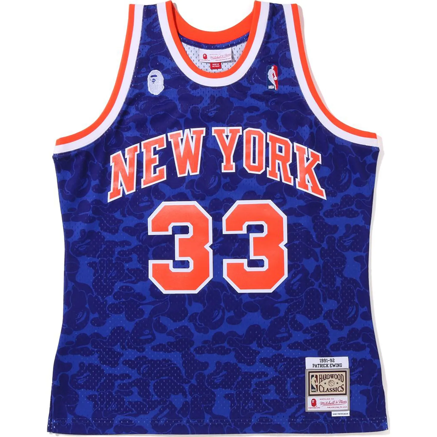 BAPE X MITCHELL & NESS NEW YORK KNICKS JERSEY TANK TOP MENS