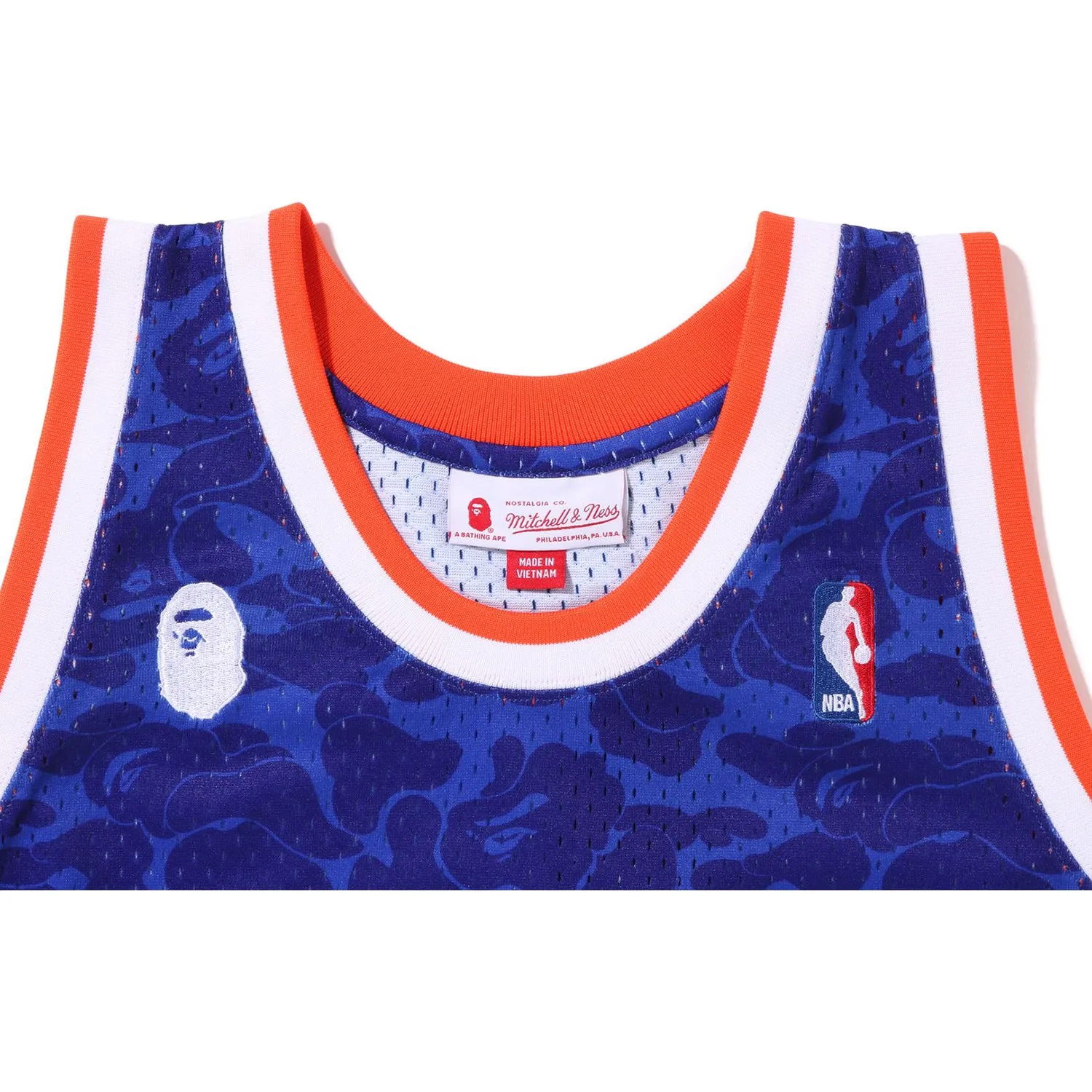 BAPE X MITCHELL & NESS NEW YORK KNICKS JERSEY TANK TOP MENS