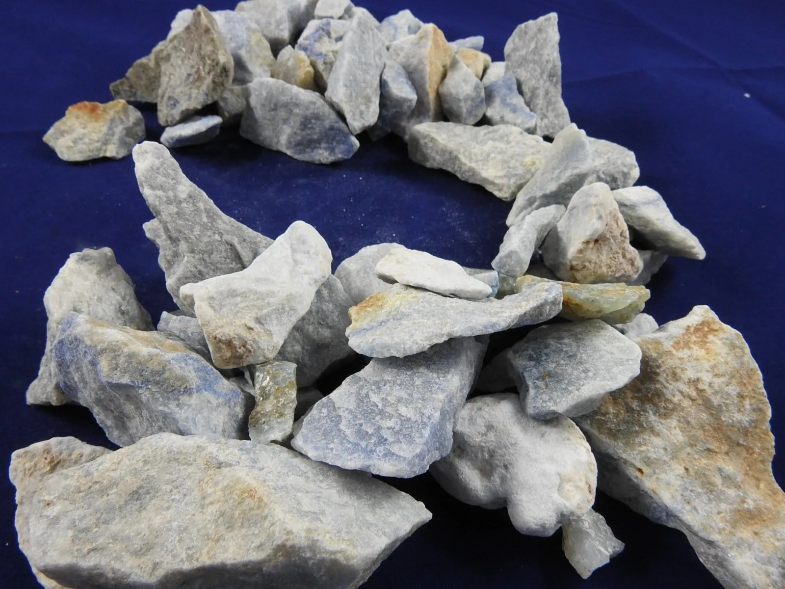 Blue Quartz Rough Bulk Portion