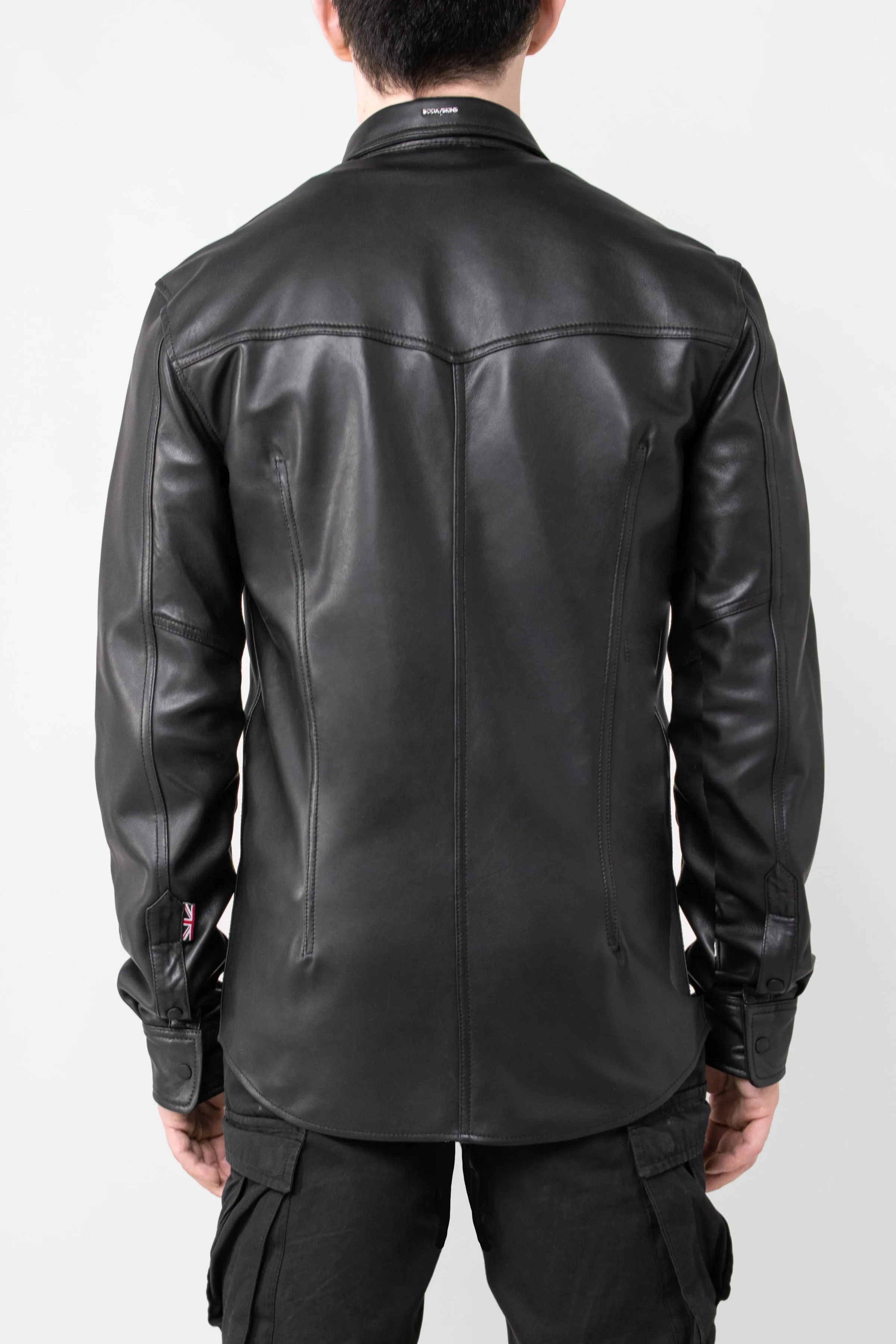 BODA Leather Overshirt Tall