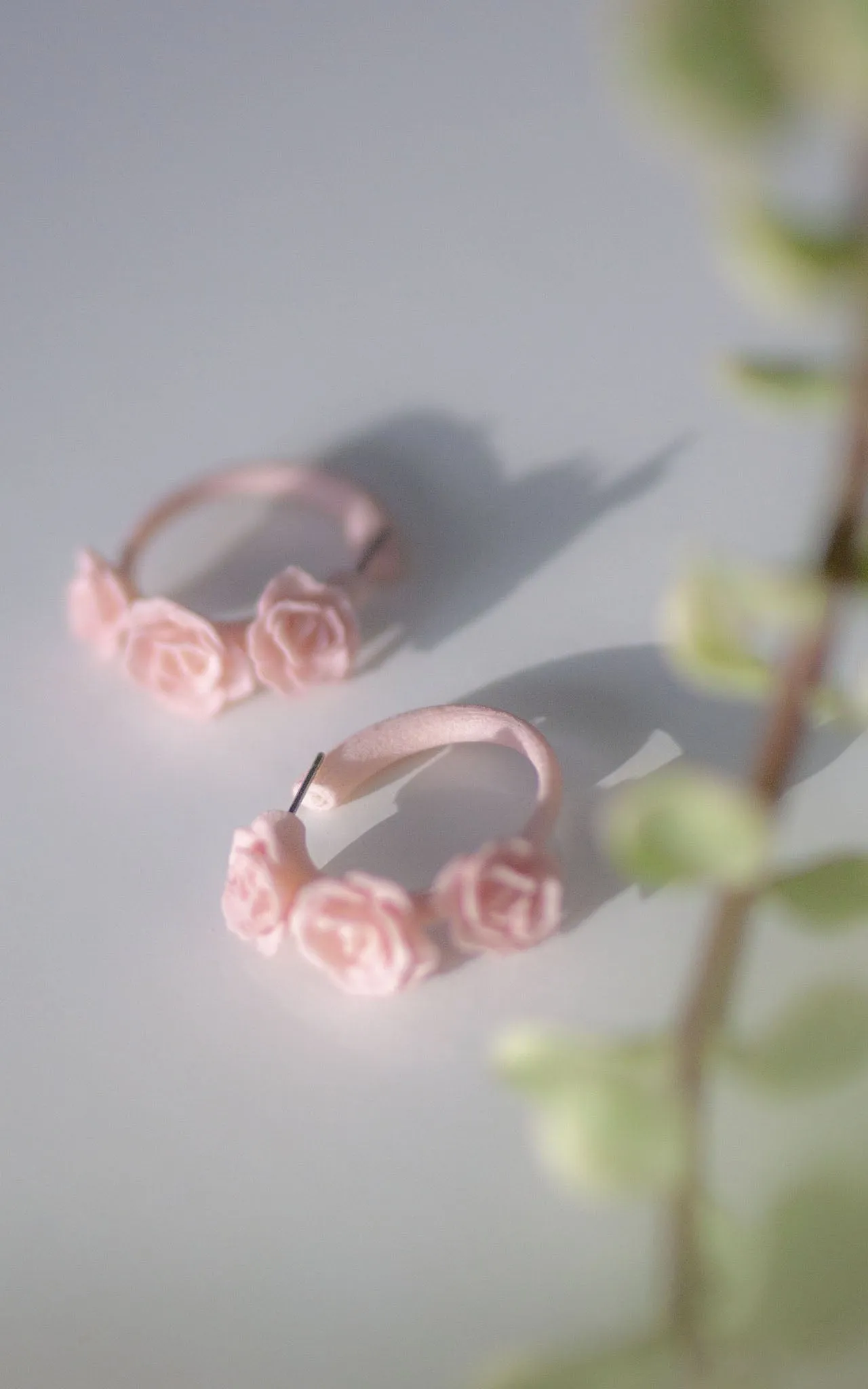 Boucles d'oreilles ornées de roses I Mini-Flamenco