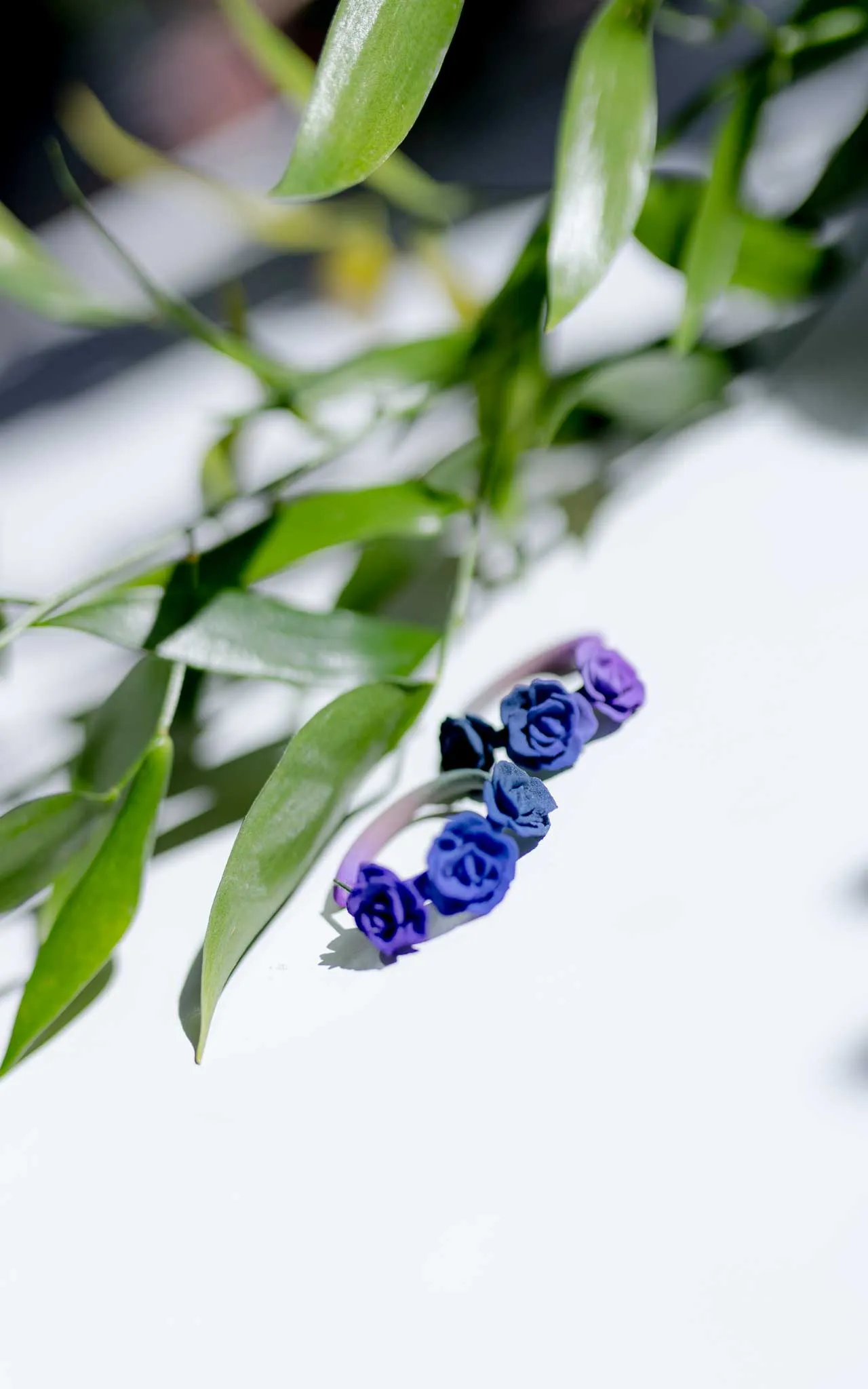 Boucles d'oreilles ornées de roses I Mini-Flamenco