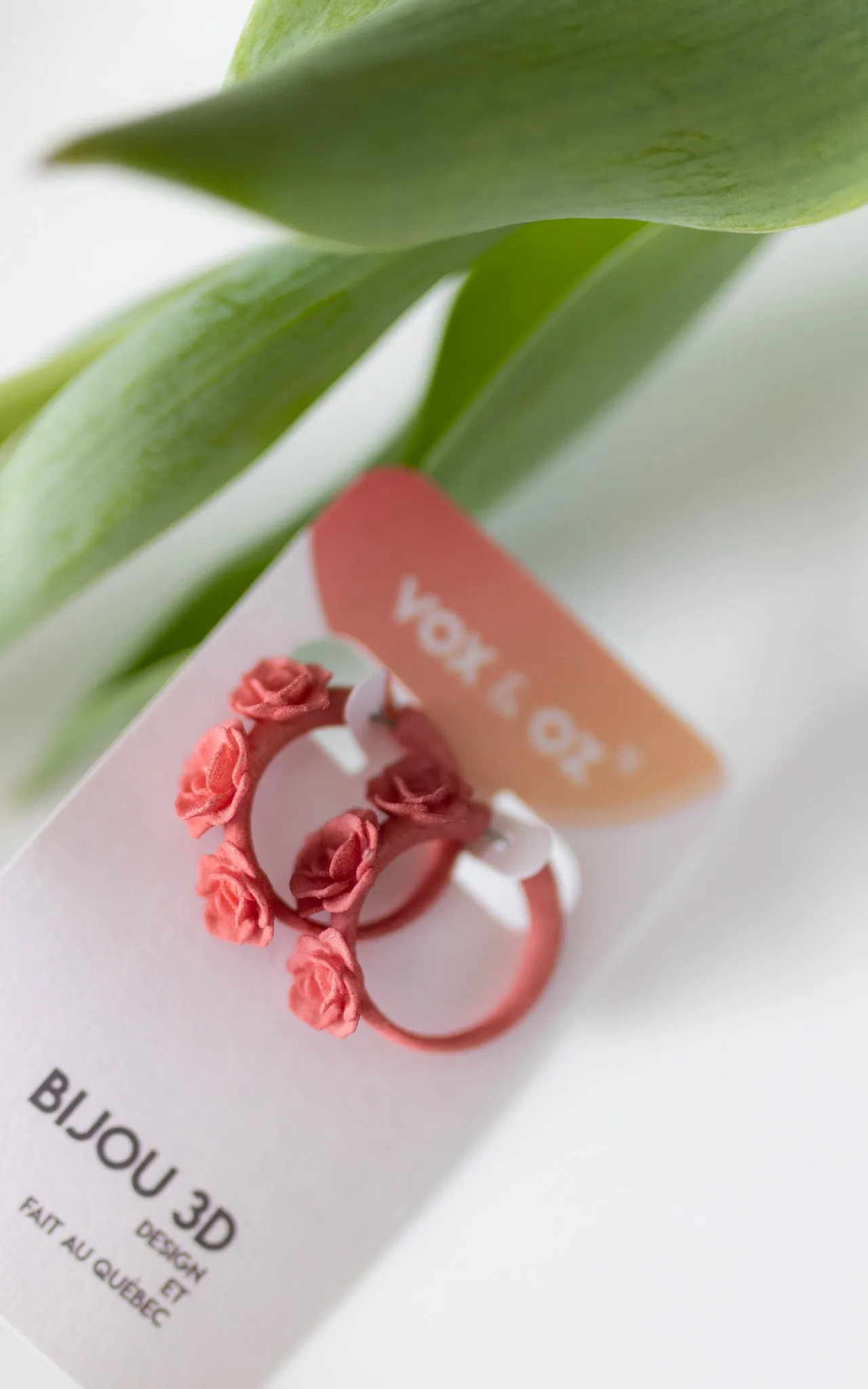 Boucles d'oreilles ornées de roses I Mini-Flamenco