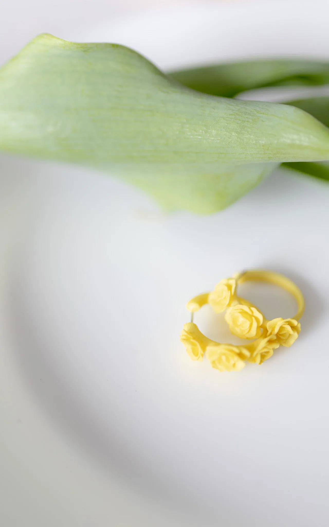 Boucles d'oreilles ornées de roses I Mini-Flamenco