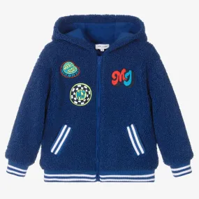 Boys Blue Borg Fleece Zip-Up Top