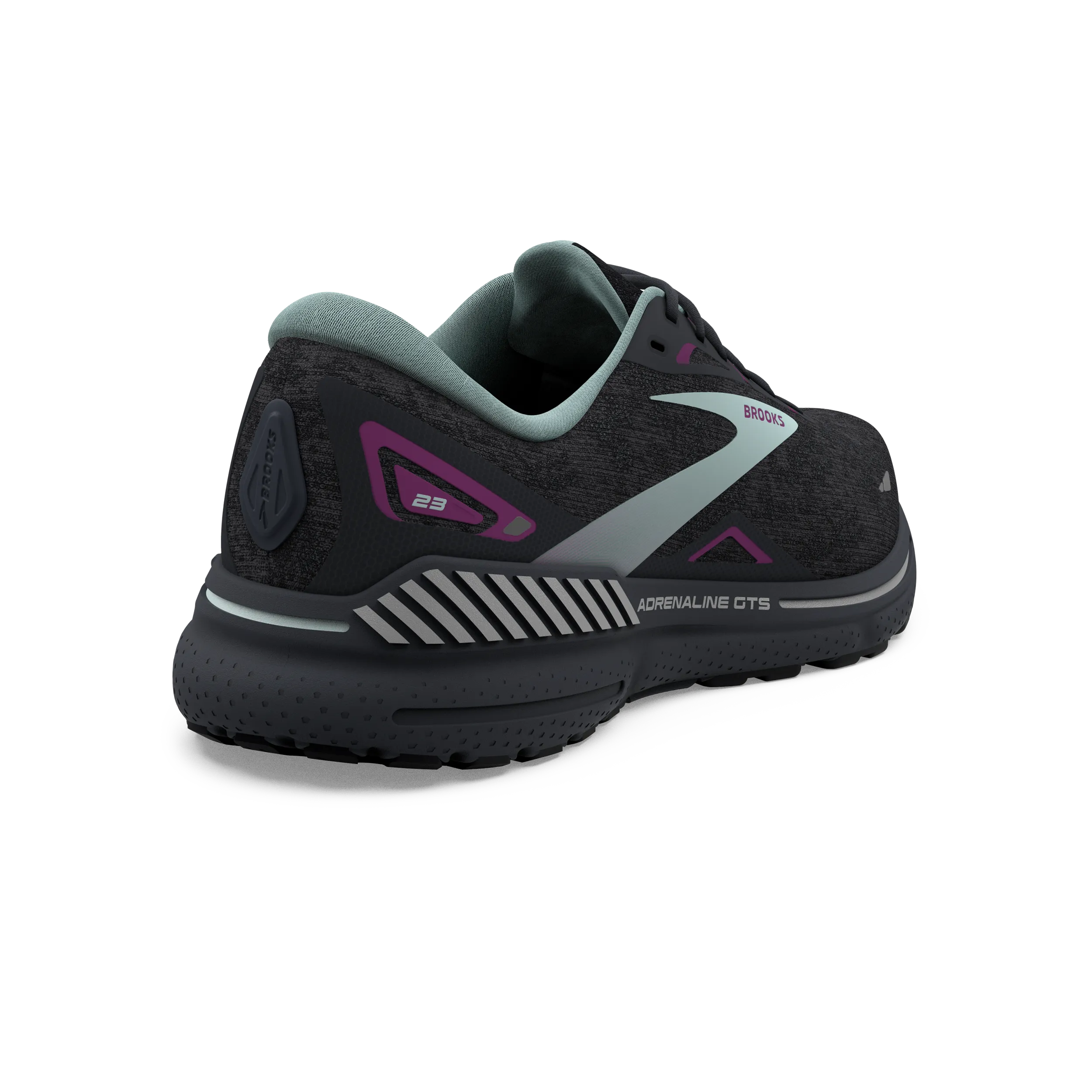 Brooks Adrenaline GTS 23 (B Width) - Black/Light Blue/Purple (Womens)