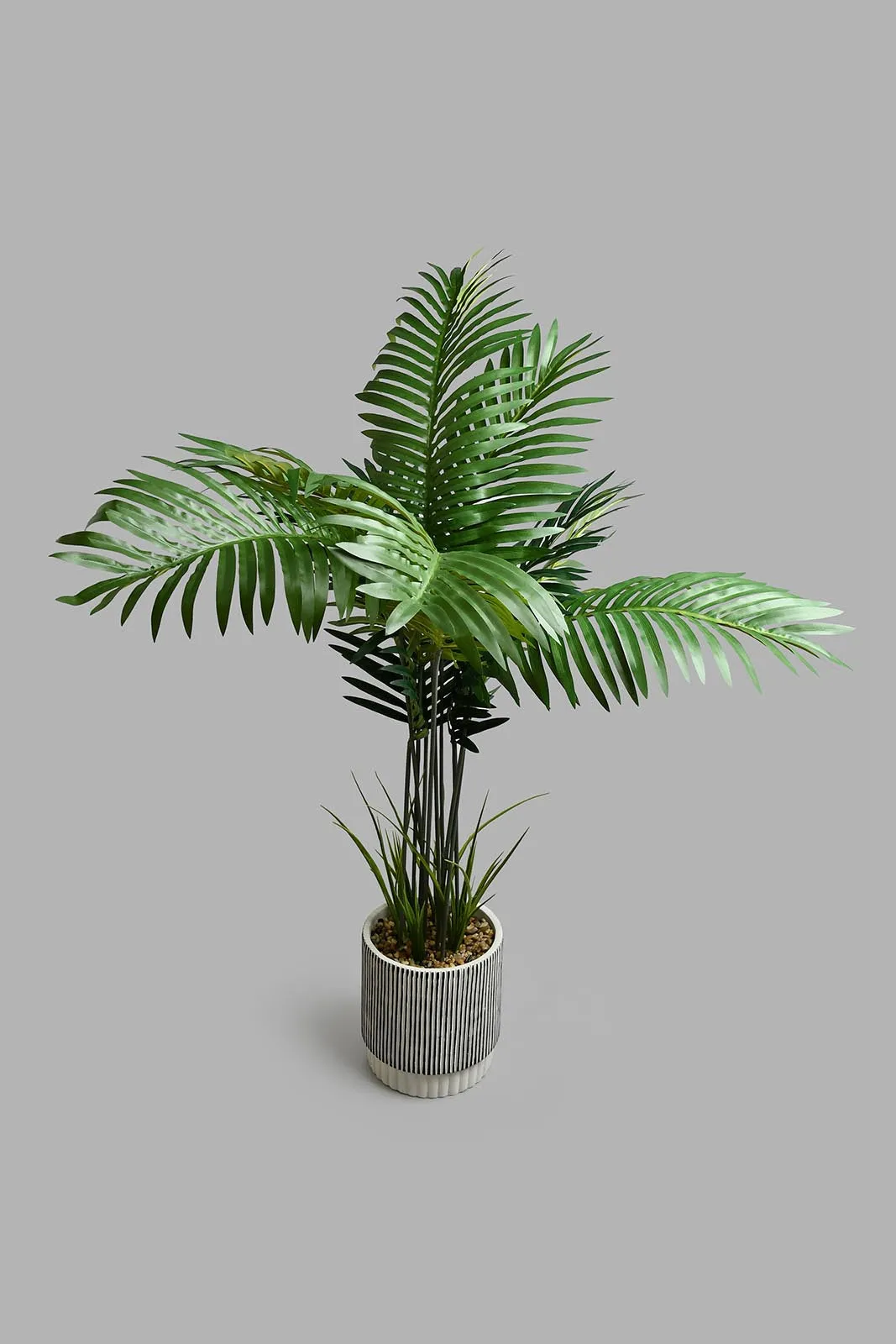 Brown Artificial Plant In Ceramic Vase