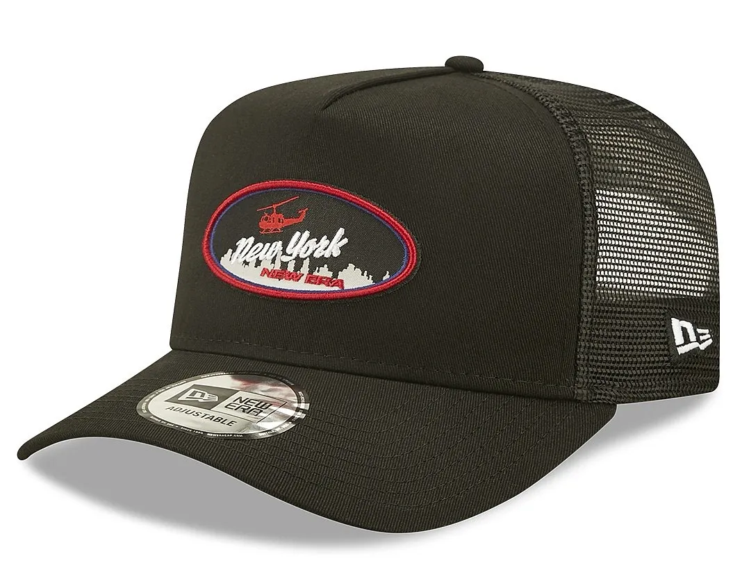 cap New Era 9FO AF Oval State Trucker Branded - Black/Red - men´s