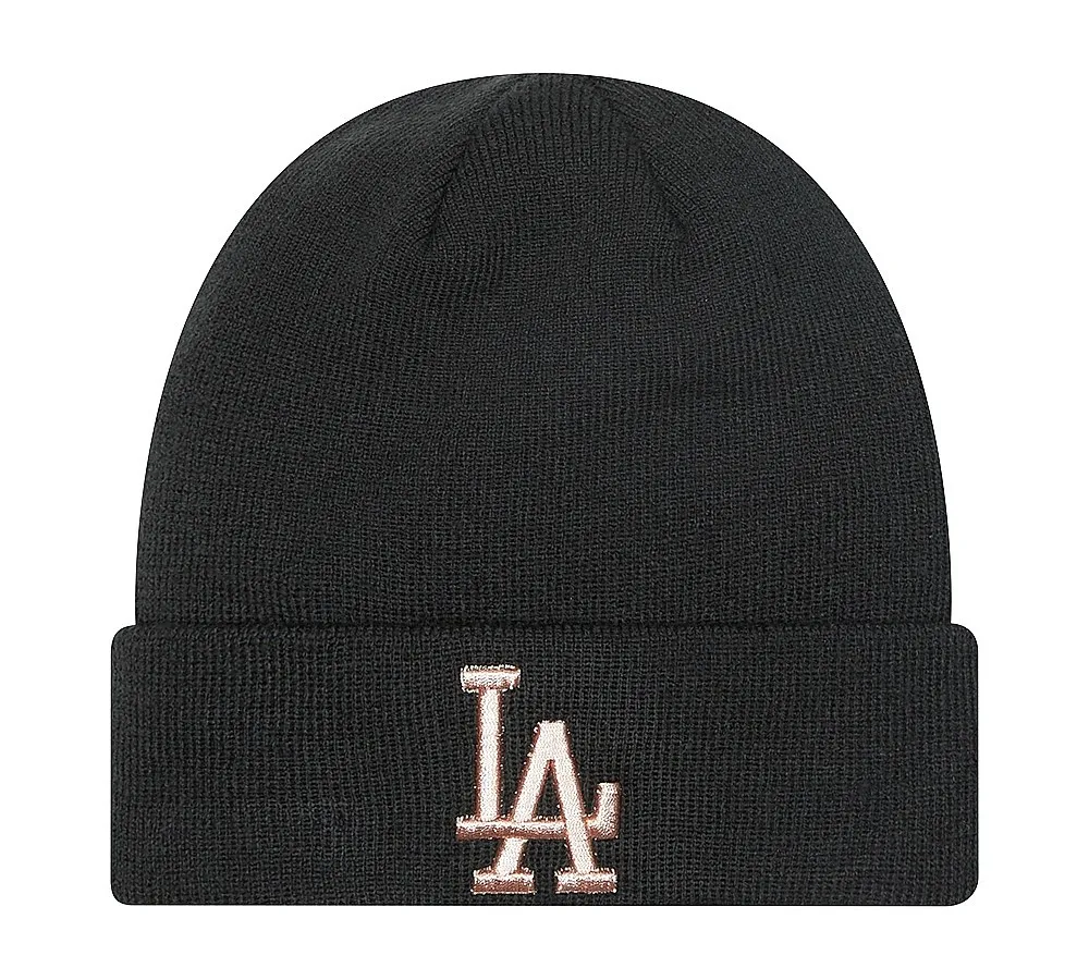 cap New Era Metallic Logo Cuff MLB Los Angeles Dodgers - Black - women´s