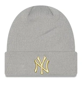 cap New Era Metallic Logo MLB New York Yankees - Grey/Gold - women´s