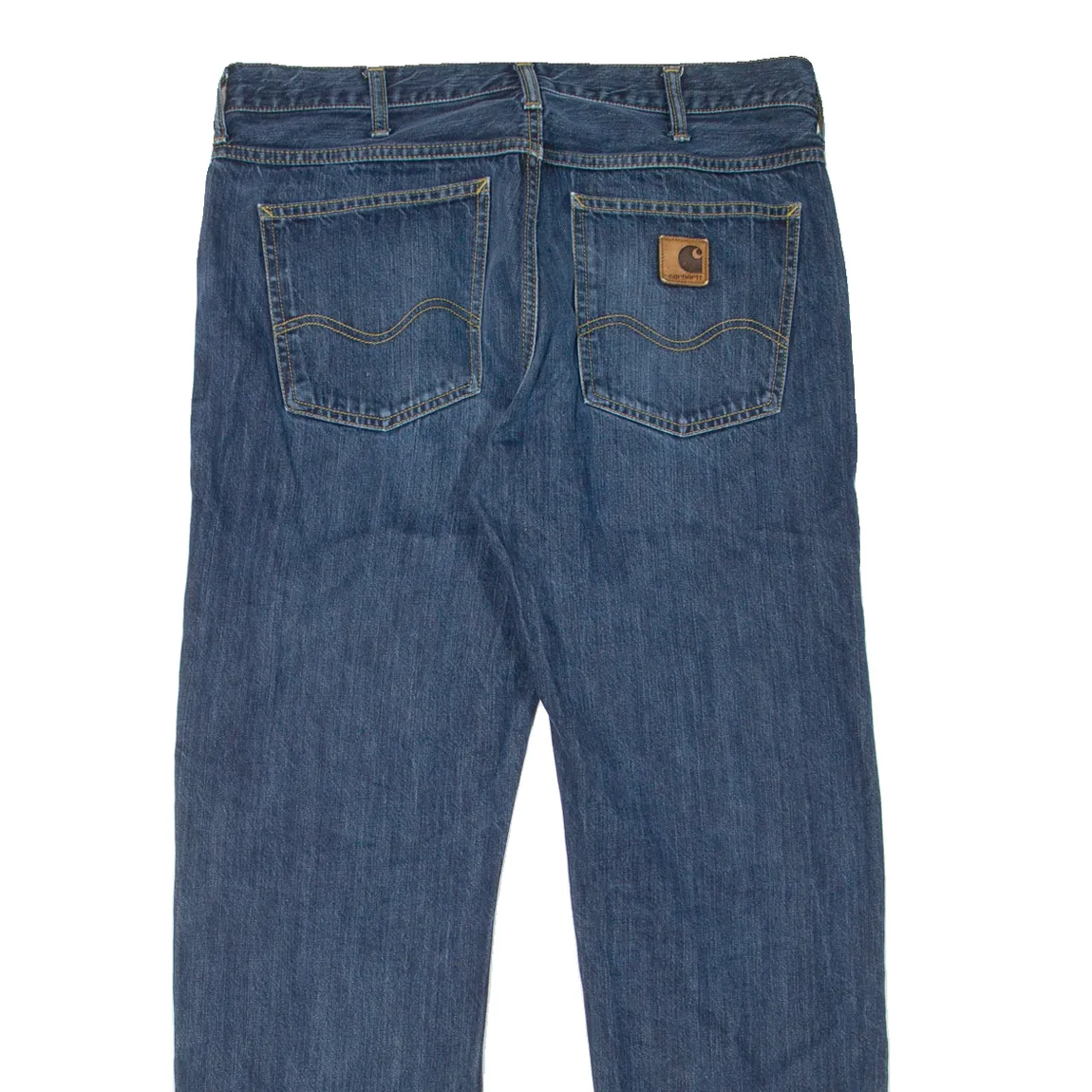 CARHARTT Western Pant Mens Jeans Blue Regular Straight W34 L32