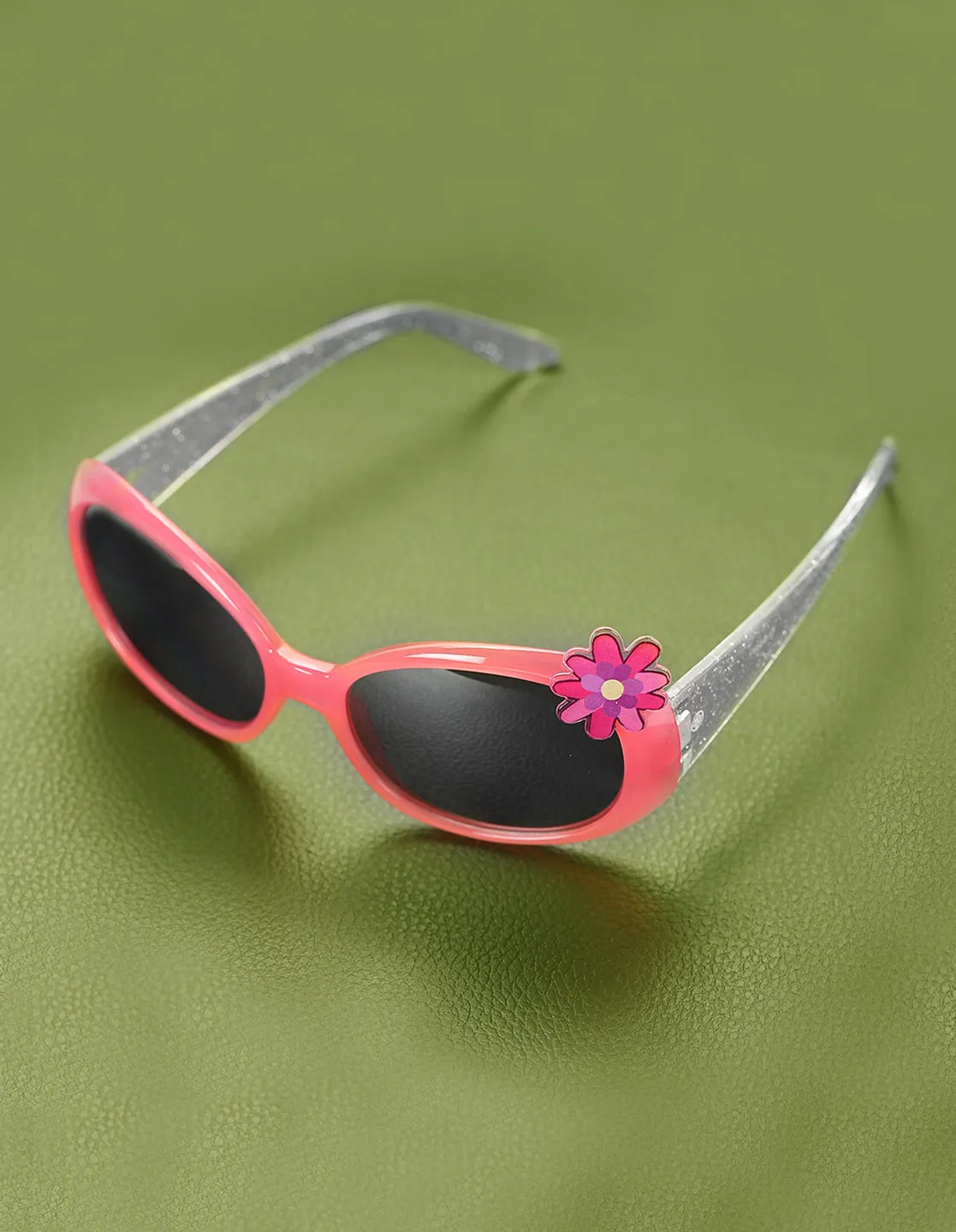 Carlton London Grey Lens & Pink Square Sunglasses For Girl