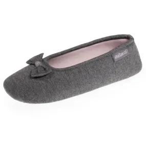 Chaussons ballerines Femme Gris chiné foncé