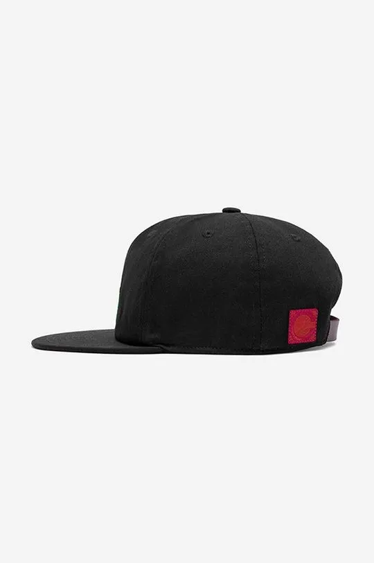 CLOT cotton baseball cap black color