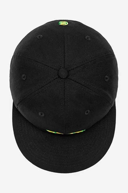 CLOT cotton baseball cap black color