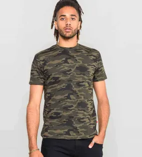 D555 Tall Mens Jungle Green Camouflage Print T-Shirt (GASTON JUNGLE)