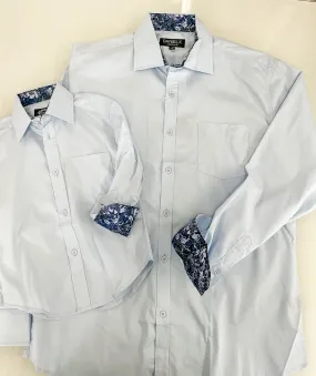 DANIEL K MEN'S BUTTON UP | LIGHT BLUE