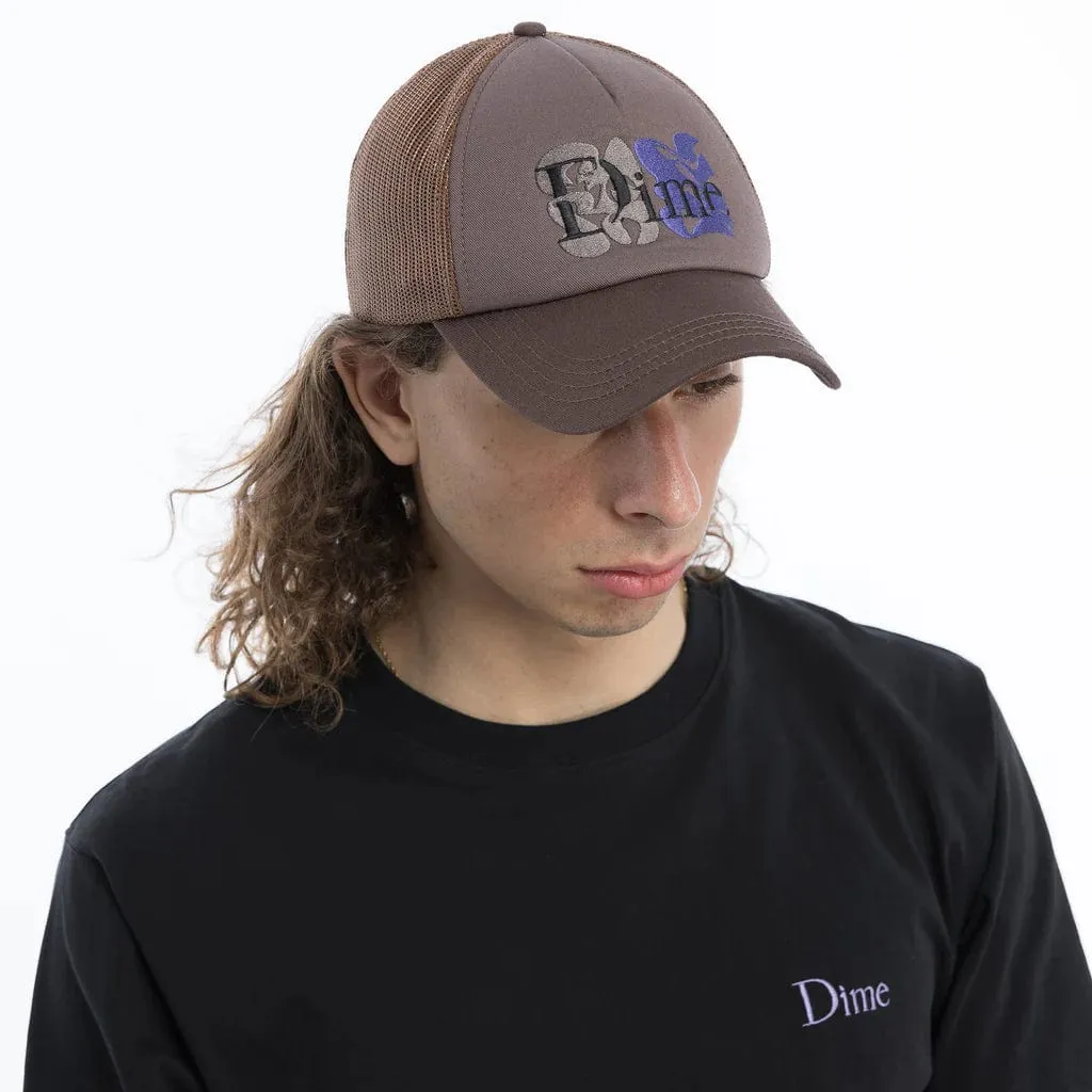 Dime MTL Classic Duo Trucker Cap Brown