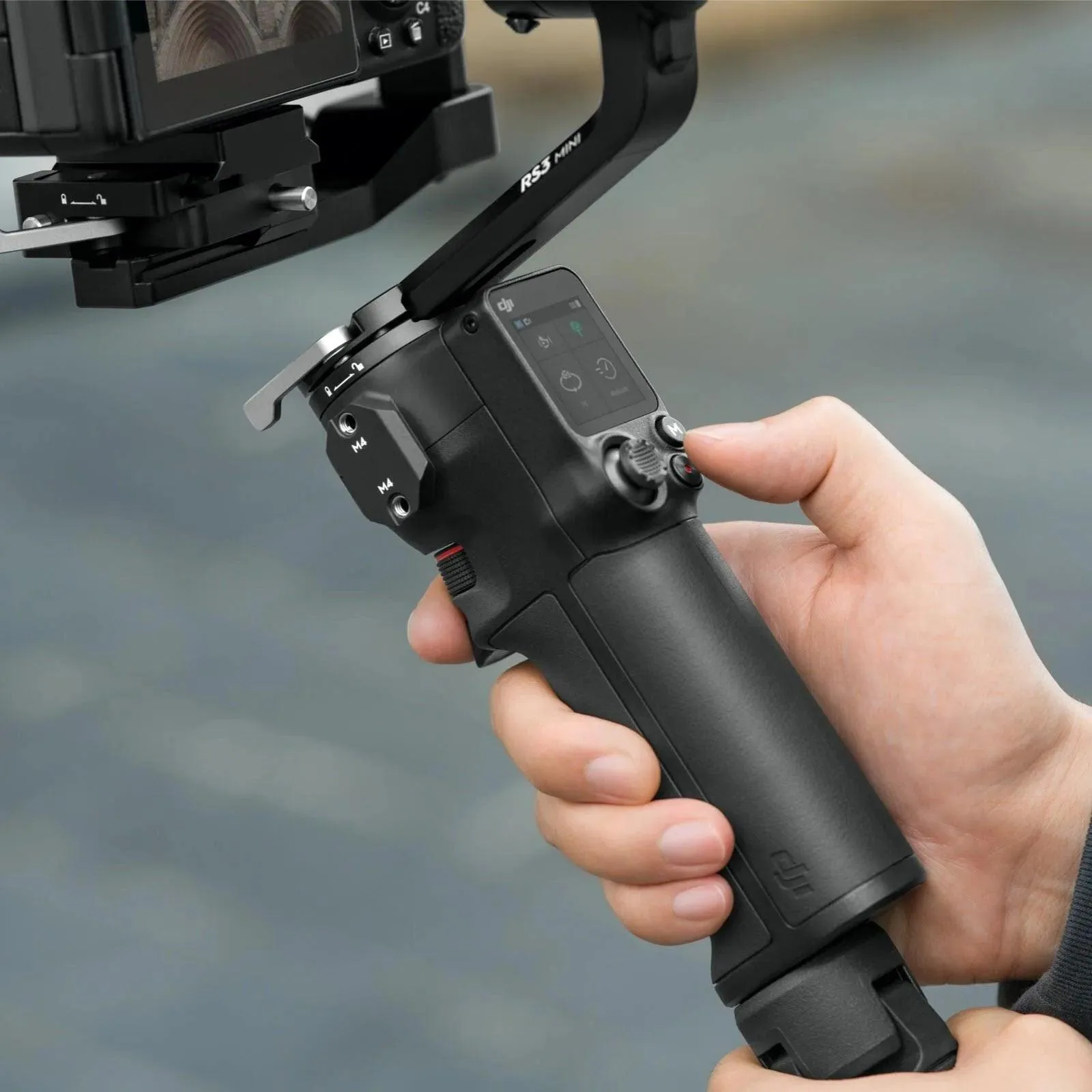 DJI RS 3 Mini Gimbal Camera Stabiliser Stick Holder Black