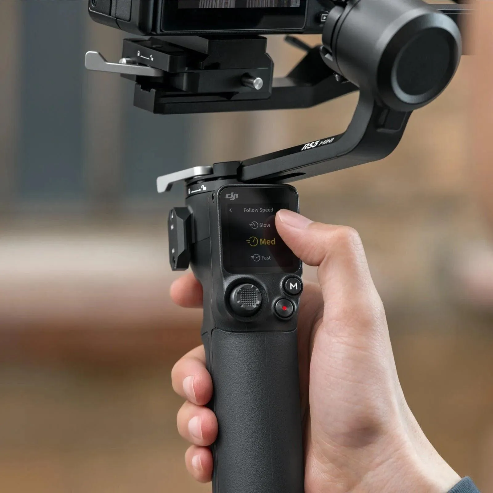 DJI RS 3 Mini Gimbal Camera Stabiliser Stick Holder Black