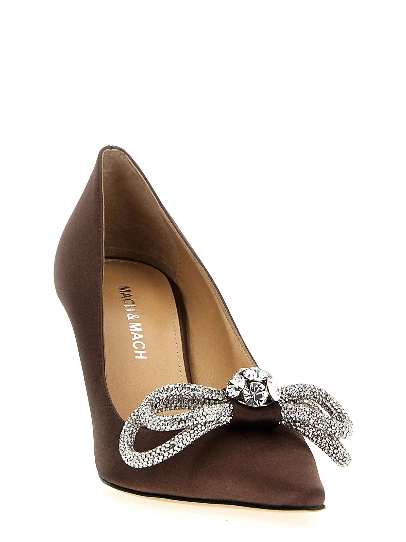 Double Bow Pumps Brown