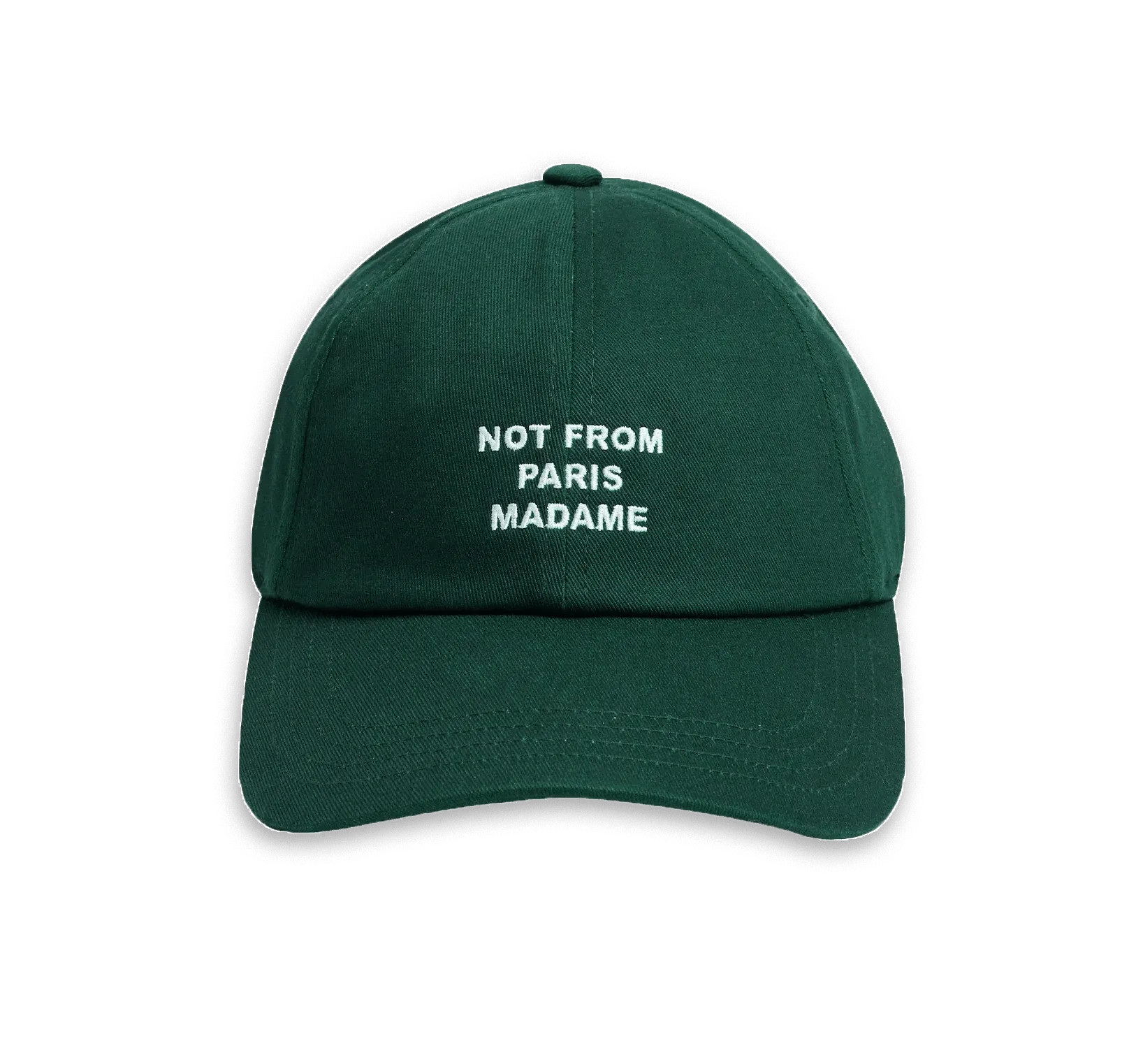 Drle de Monsieur - La Casquette Dark Green Slogan