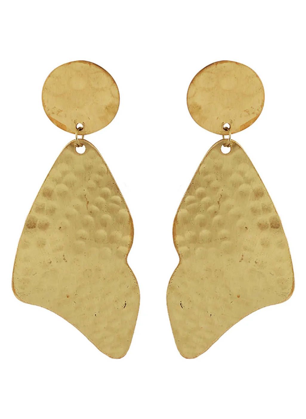 Dull Gold Danglers