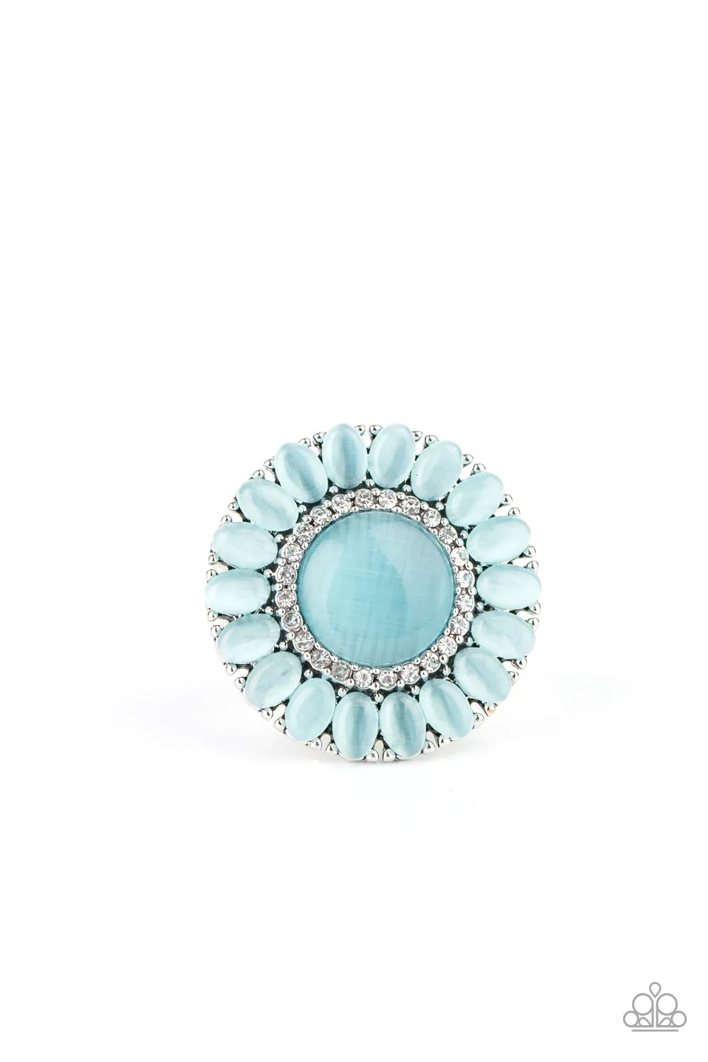 Elegantly Eden - Blue ~ Paparazzi Ring