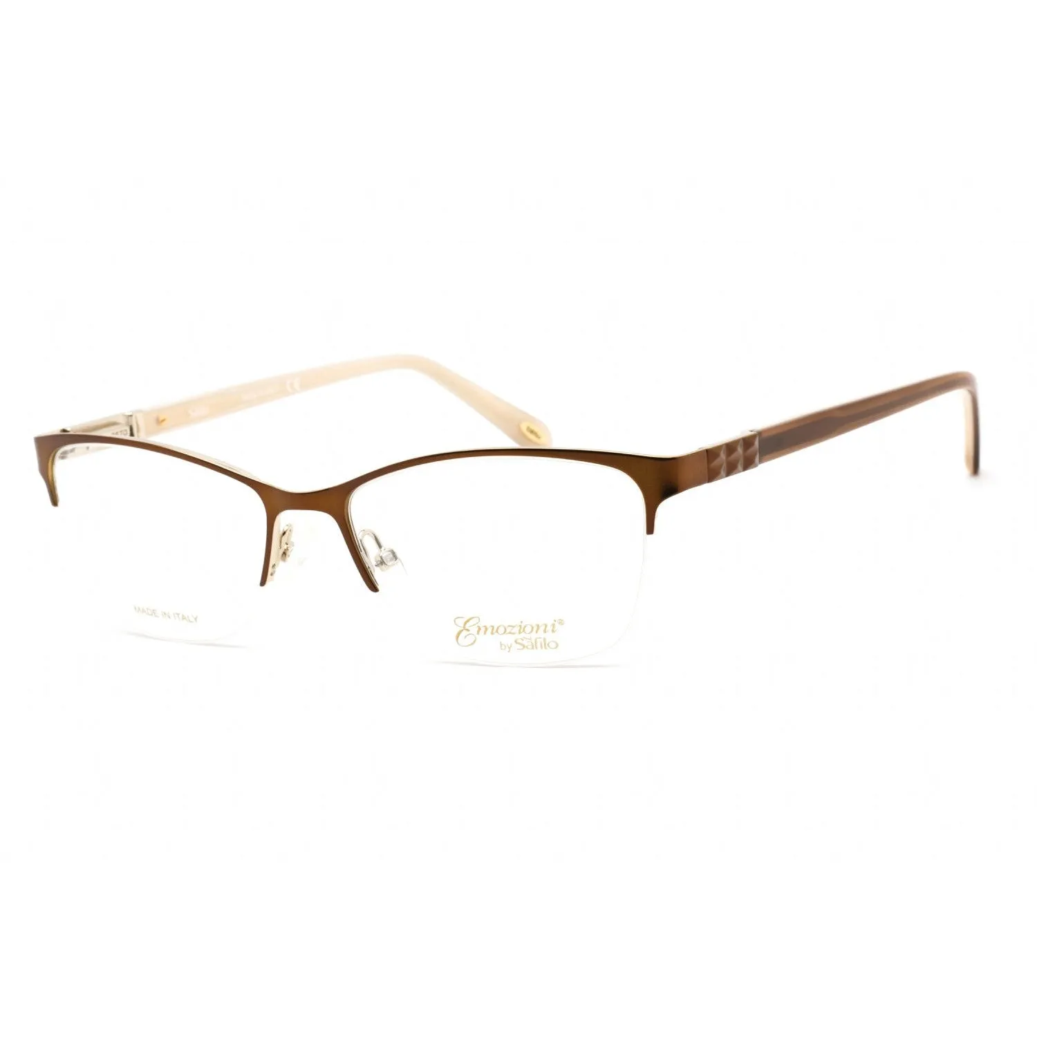 Emozioni 4379 Eyeglasses Brown Gold / Clear Lens