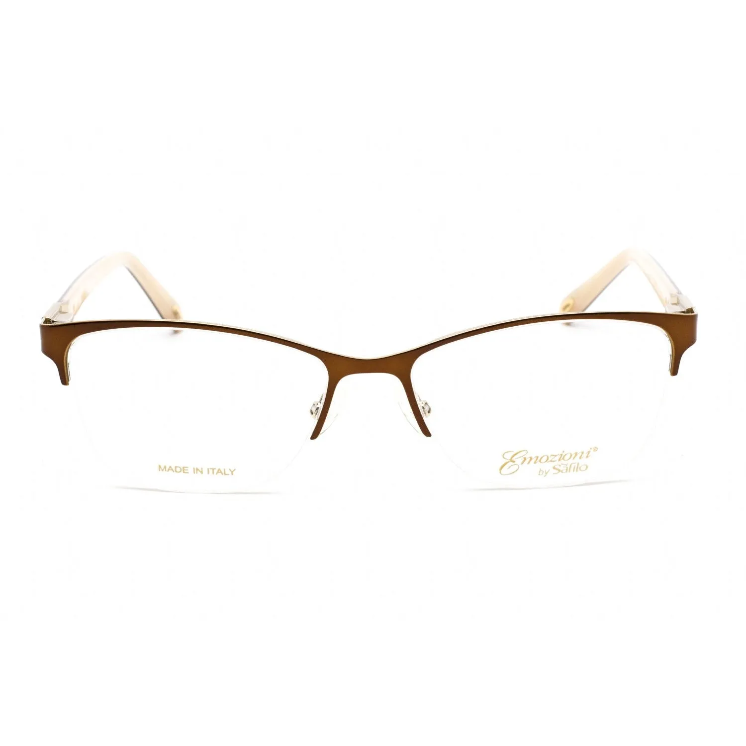 Emozioni 4379 Eyeglasses Brown Gold / Clear Lens