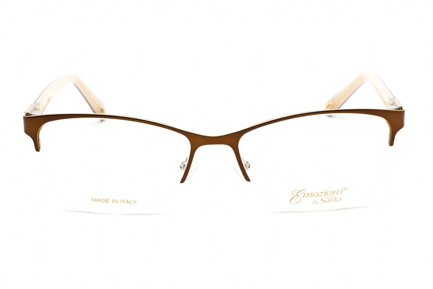 Emozioni 4379 Eyeglasses Brown Gold / Clear Lens